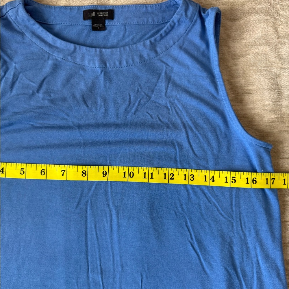 J.Jill Wearever Collection Sleeveless Blue A-Line Midi Dress – Size Small - Picture 8 of 9